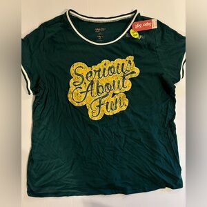 NWT juniors xxl serious about fun shirt